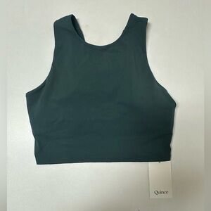 Quince Forest Green Sleeveless Top
